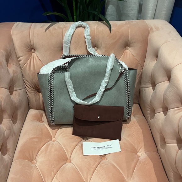 Brand NWT Stella McCartney Gray Falabella reversible tote bag - Picture 2 of 6